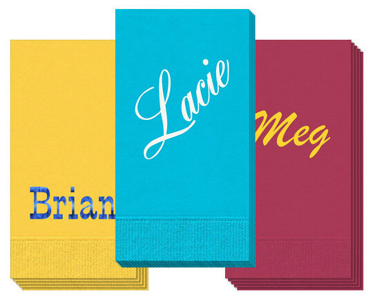 Design Your Own Big Name Guest Towels